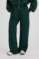 Wide Leg Jogger - Alpine Green
