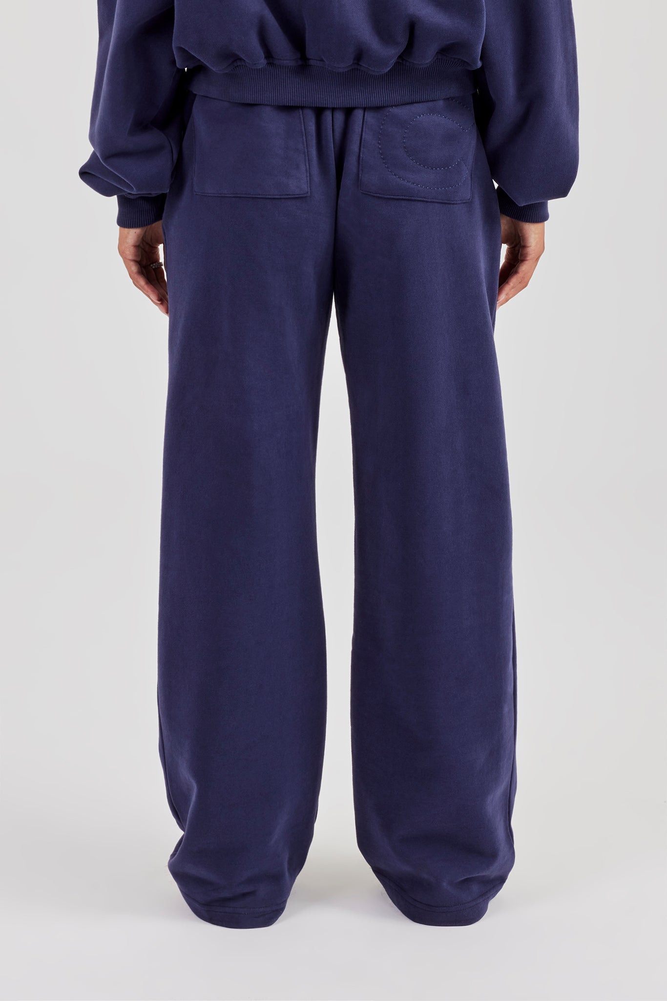 Wide Leg Jogger - Navy