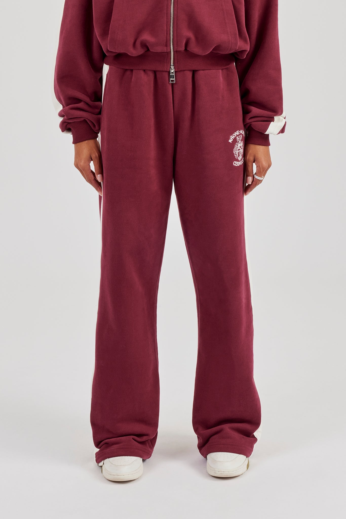 Rhone Alpes Wide Leg Jogger - Burgundy