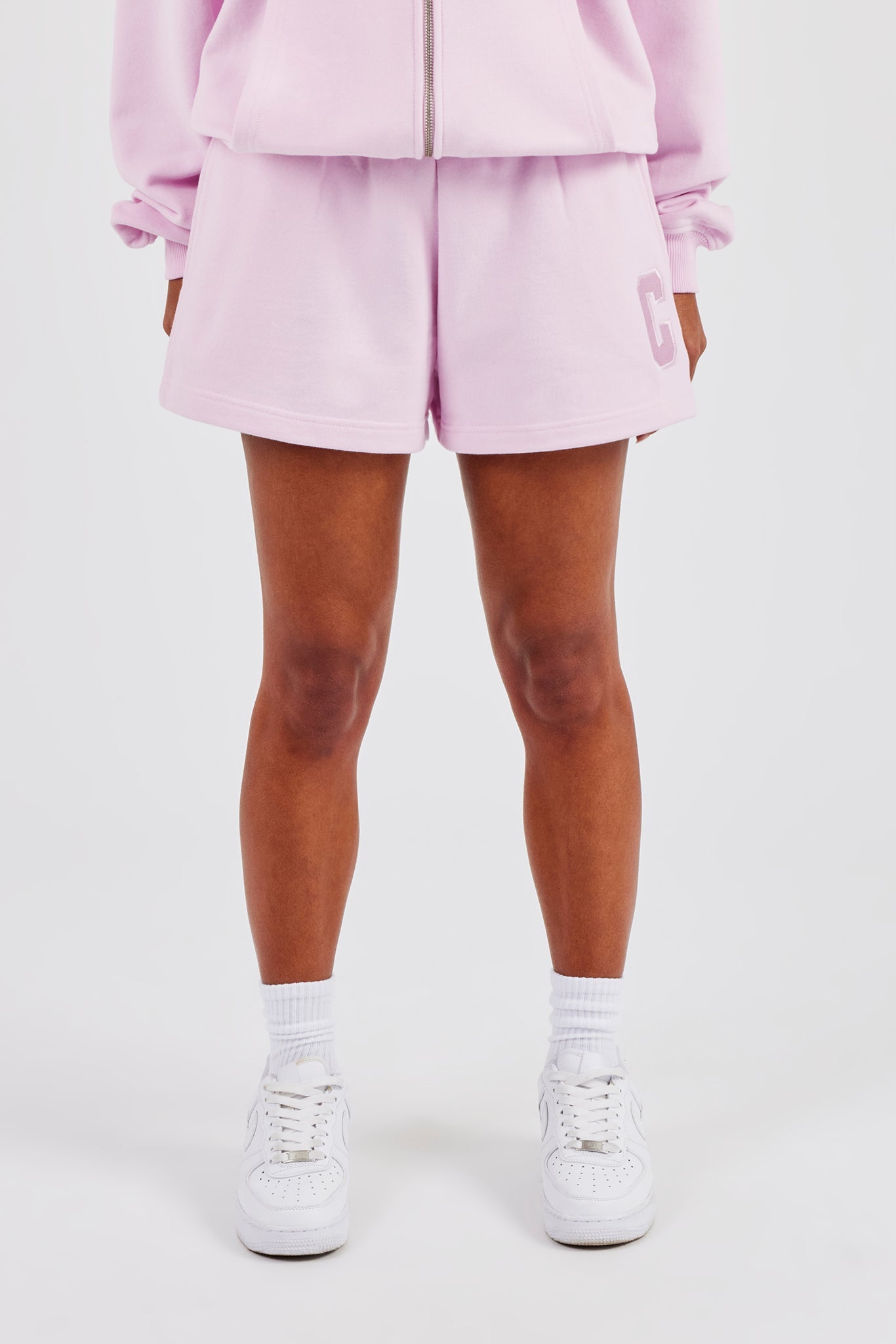 Embroidered C Short - Pink