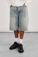 Denim Baggy Jort - Antique Wash