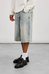 Denim Baggy Jort - Antique Wash