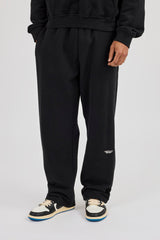 Relaxed Jogger With Micro Branding - Black
