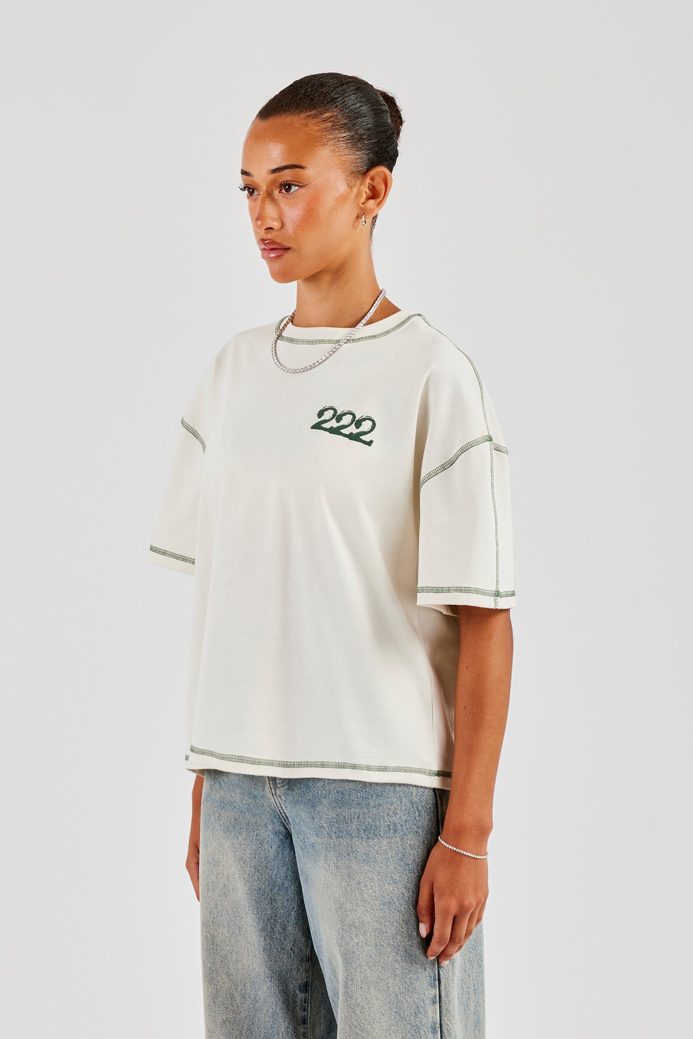 222 Cherub Oversized T-Shirt - Off White