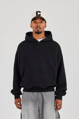 Mens Boxy Hoodie - Black