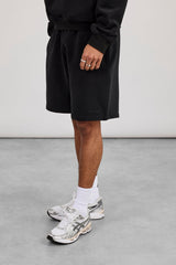 Boxy Hoodie & Relaxed Jersey Short  - Black