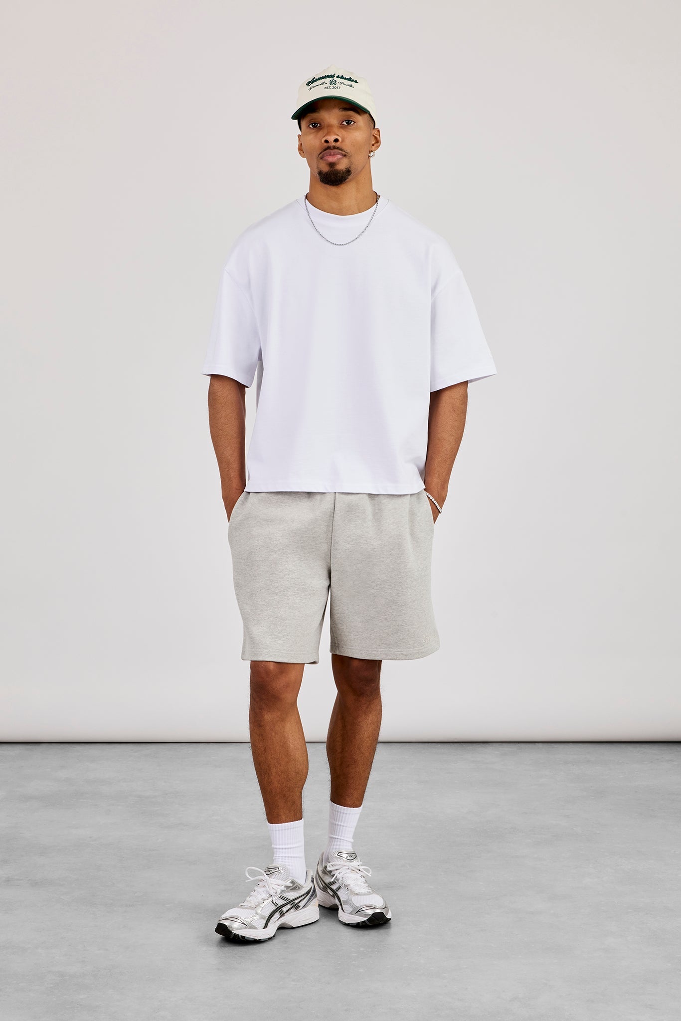 Relaxed Jersey Short - Grey Marl