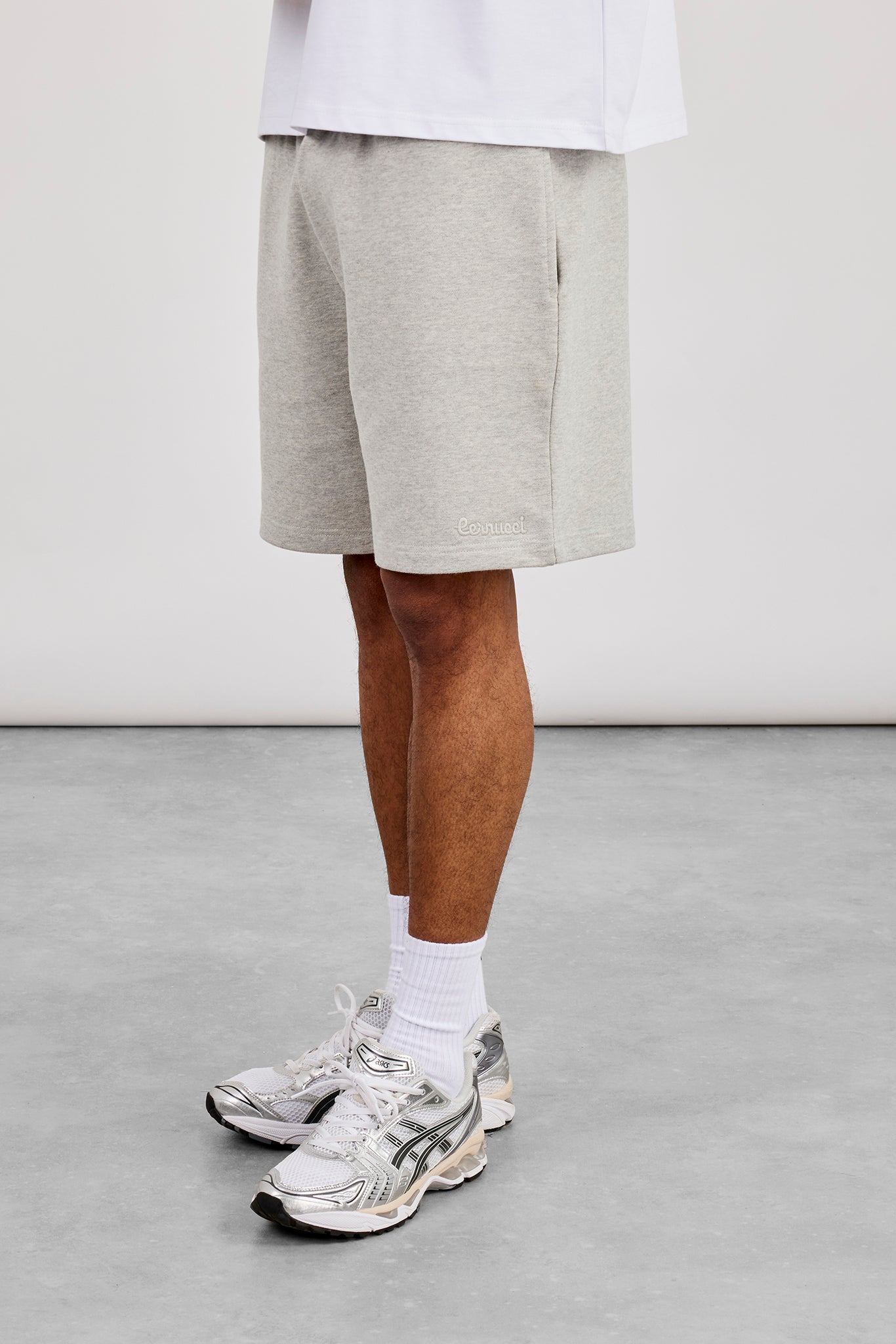Relaxed Jersey Short - Grey Marl