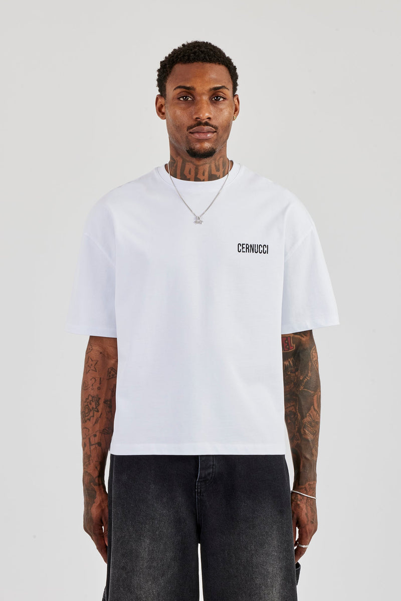 C Star Boxy T-Shirt - White