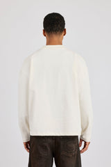 Long Sleeve Cernucci Studios Chain T-Shirt - Off White