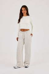 Peached Long Sleeve Top - Off White