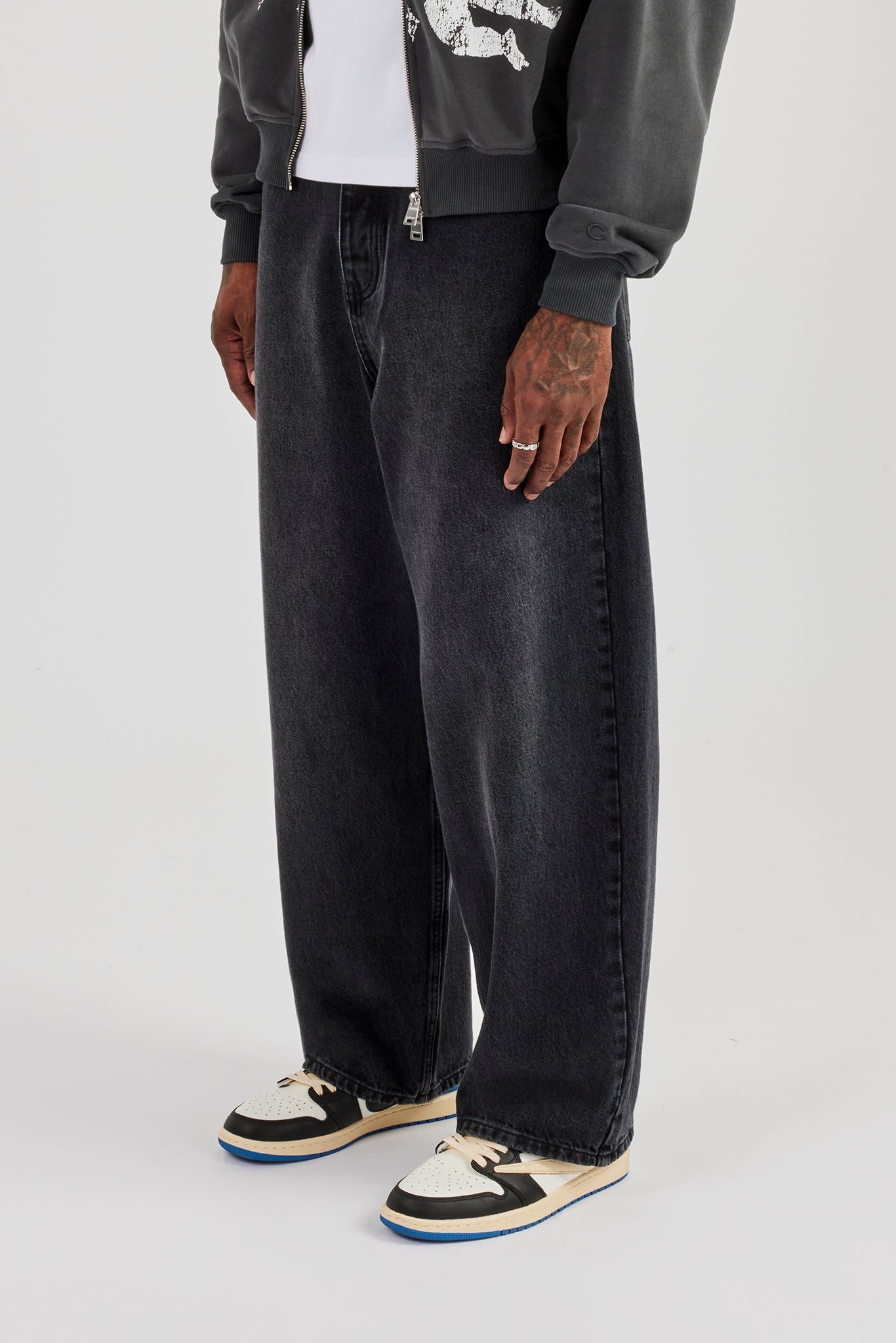 Super Baggy Jeans - Washed Black | Mens Denim | Shop Denim Jeans