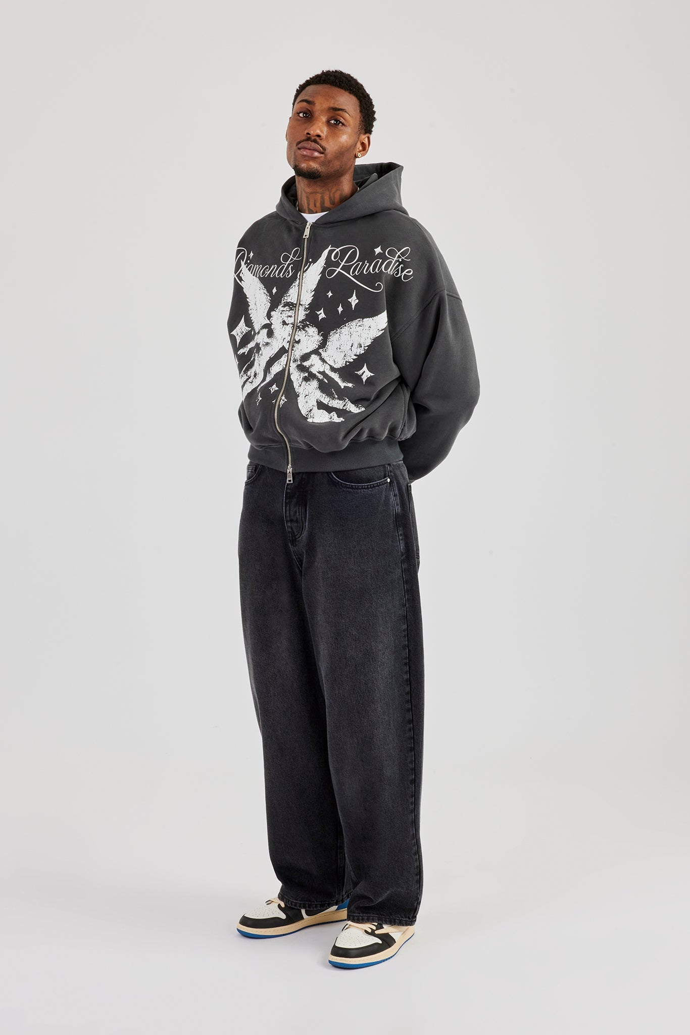 Super Baggy Jeans - Washed Black
