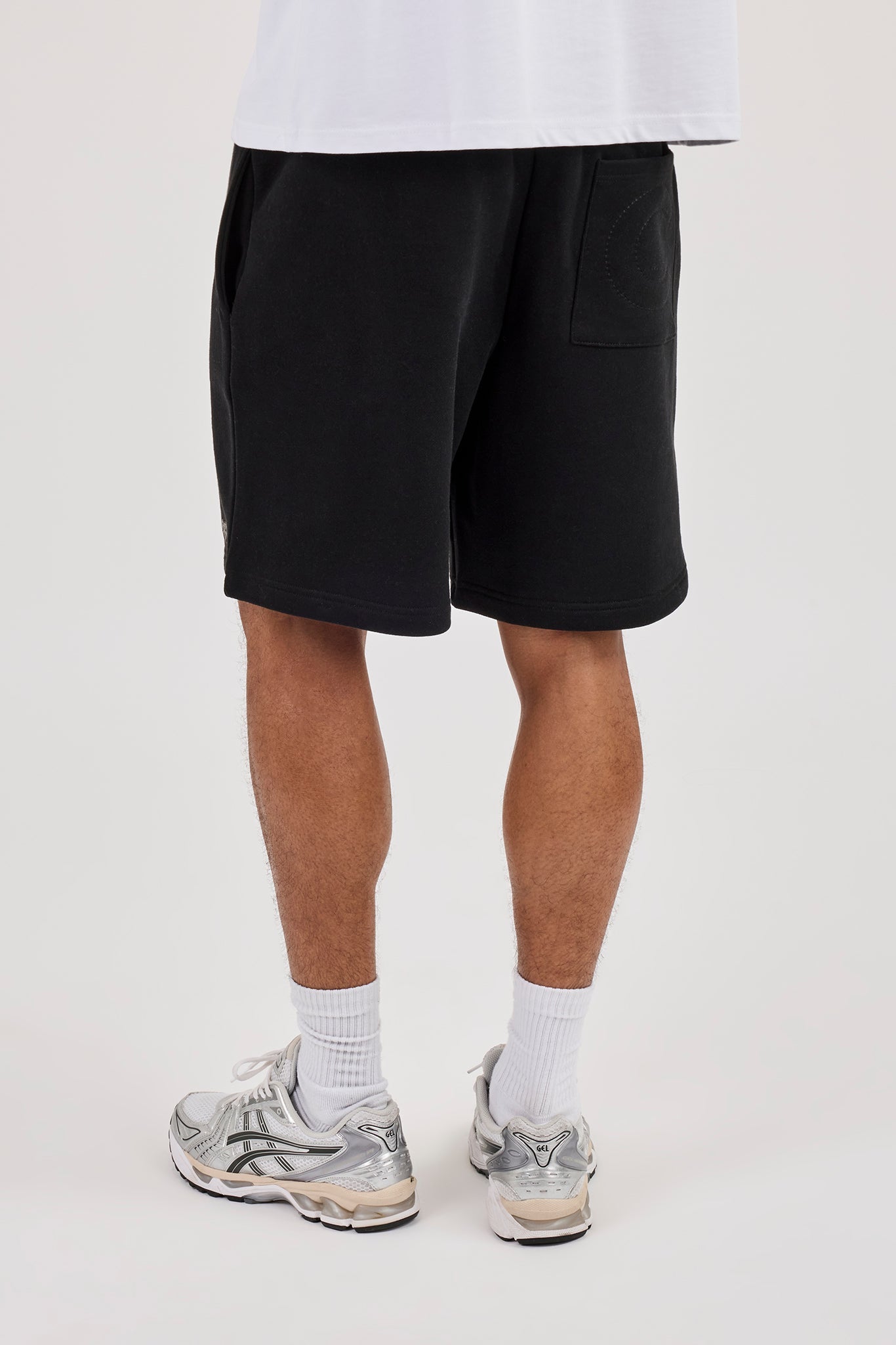 Cernucci Puff Print Relaxed Shorts - Black