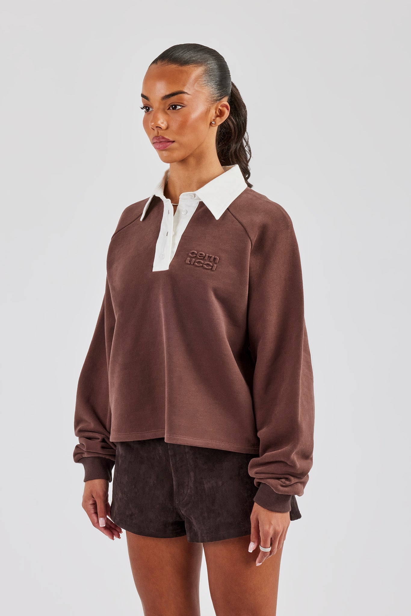 Rugby Polo Sweatshirt - Chocolate