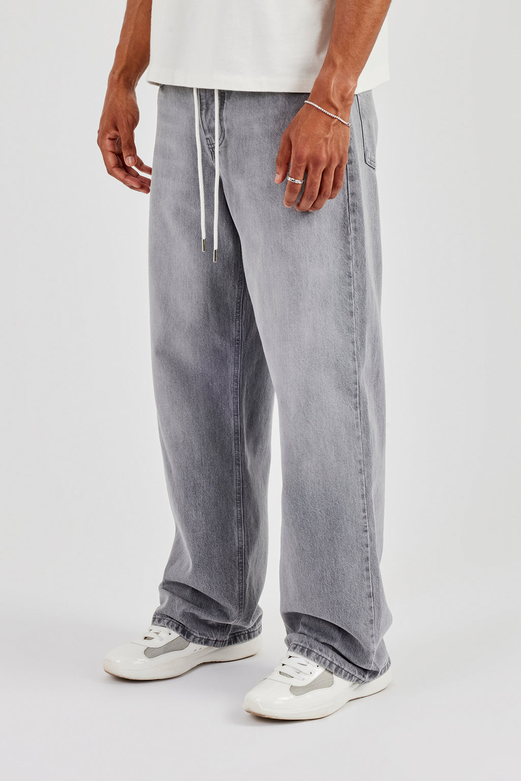 Baggy Waistband Jean - Washed Grey | Mens Denim | Shop Denim Jeans at ...