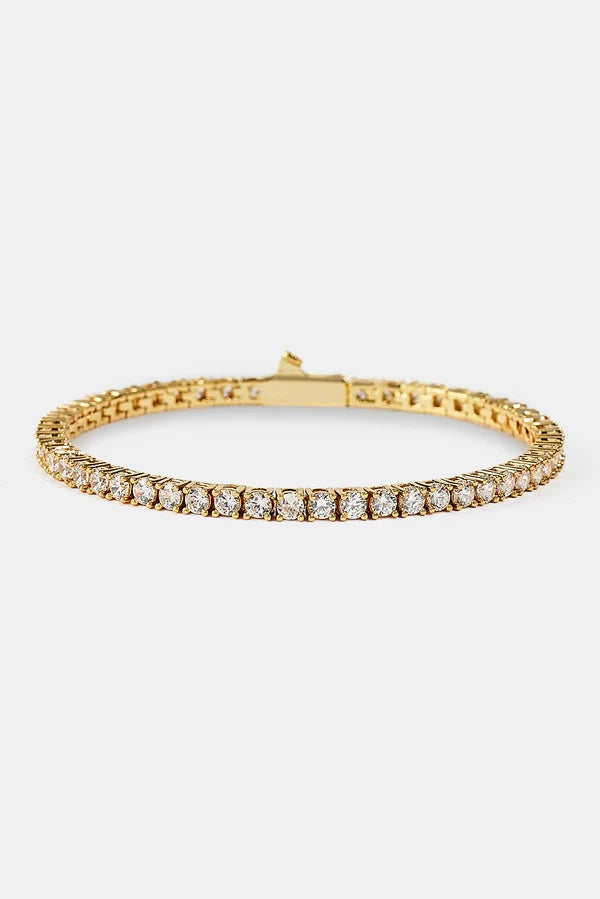 Tennis Bracelet - 3mm - Gold