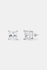 8mm Iced Stud Earrings