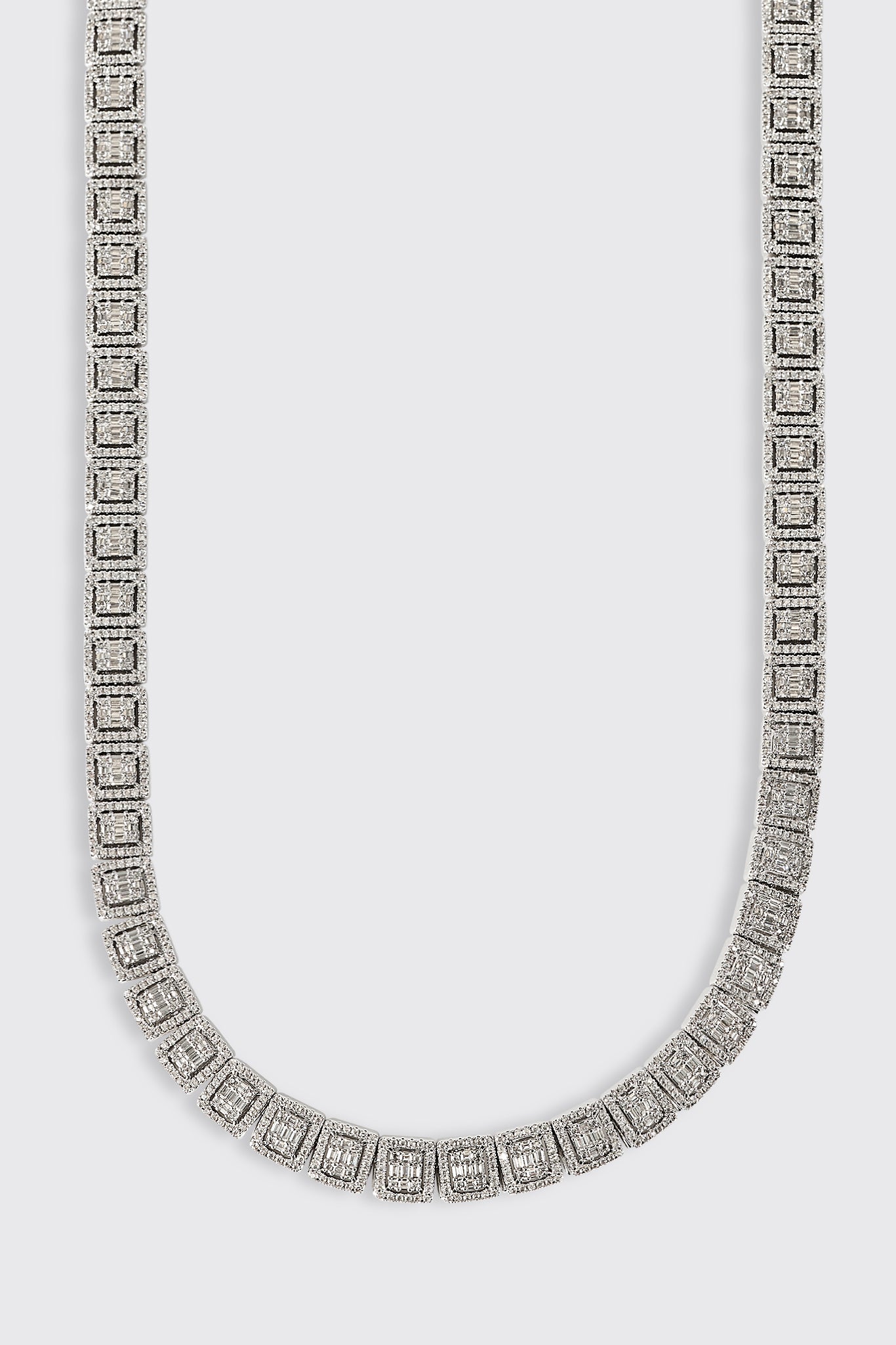 も*。様 CERNUCCI アーセナル公式 ネックレスWhite Gold 12mm Clustered Tennis Chain – Cernucci US