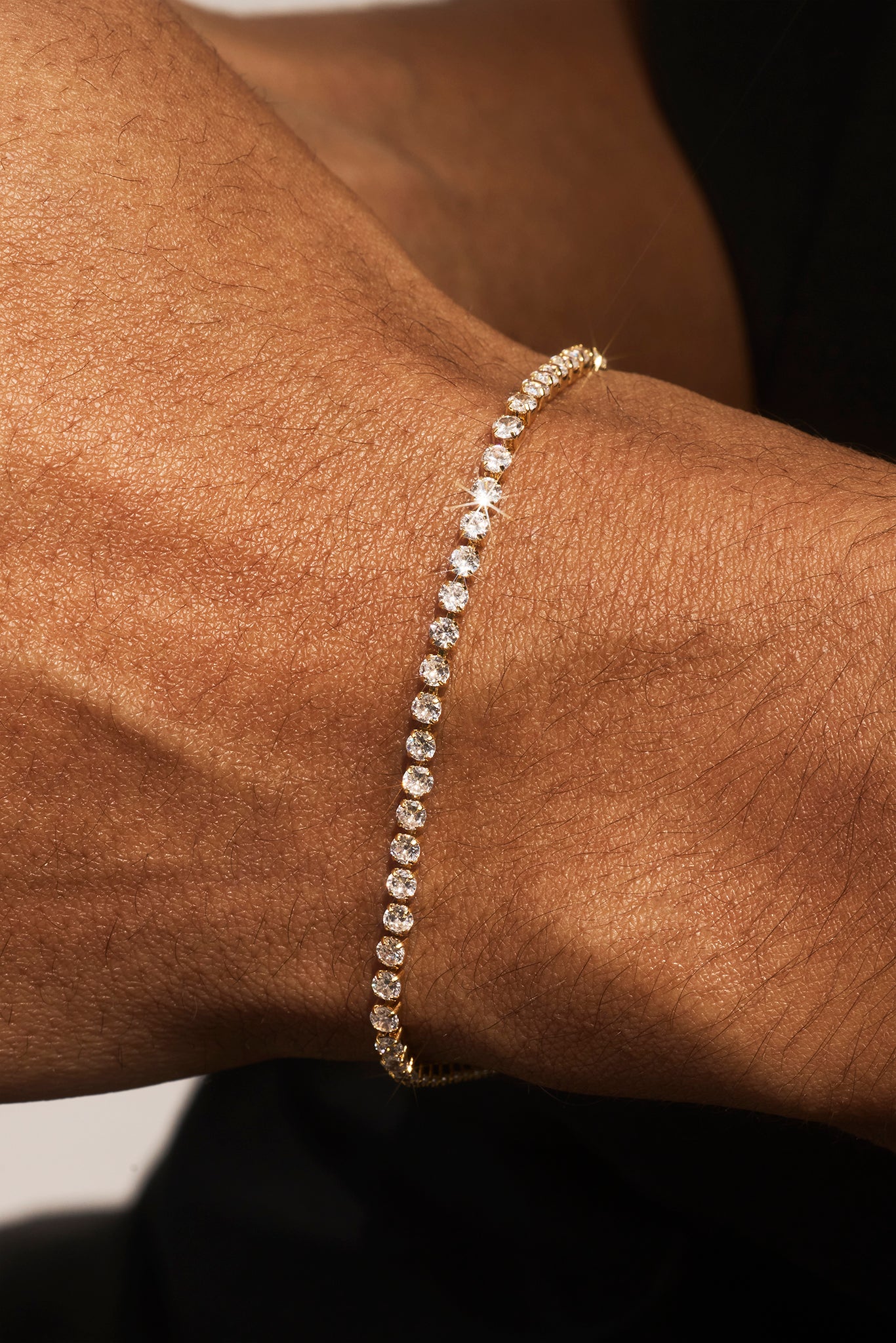 Micro Tennis Bracelet - 2.5mm - Gold