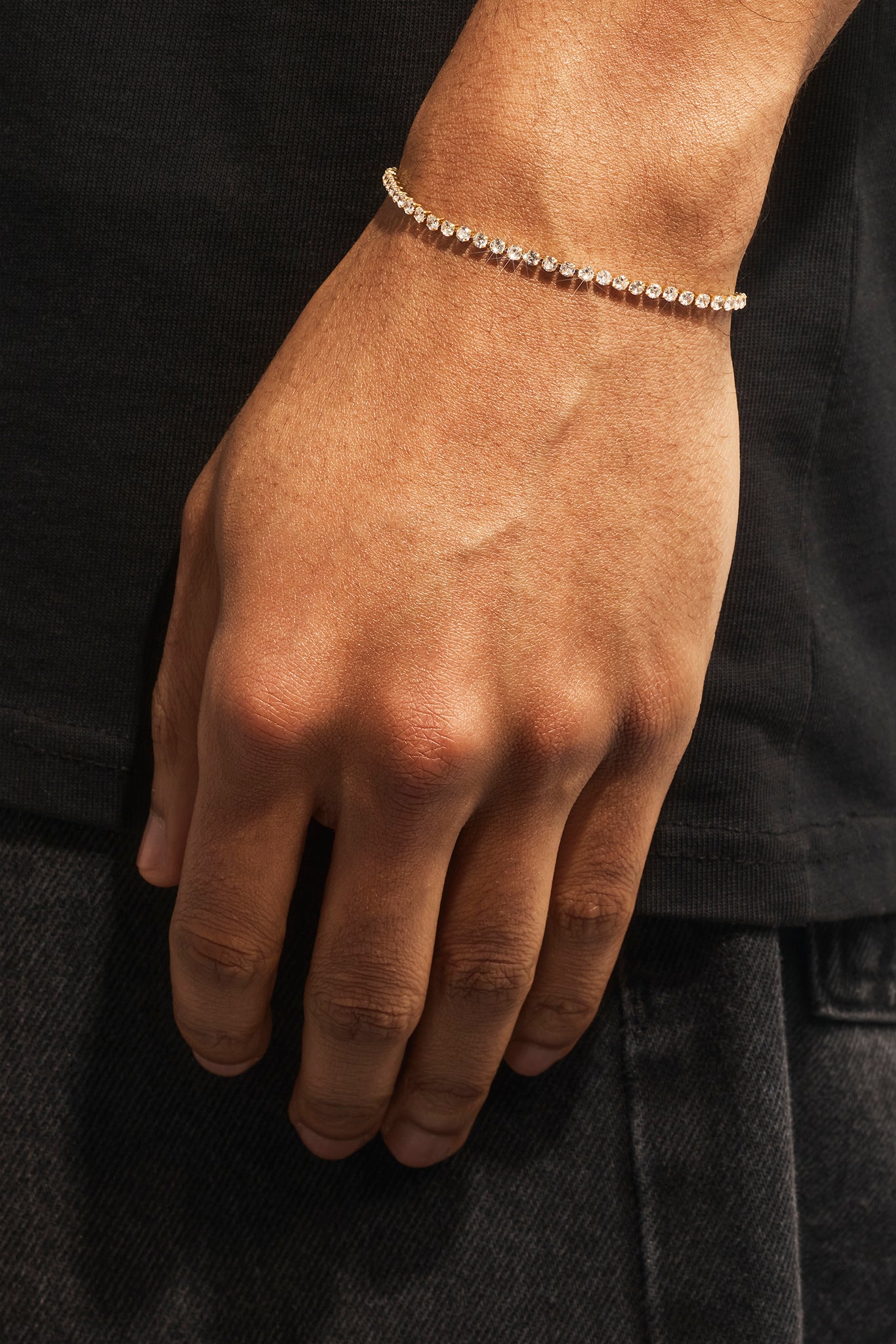 Micro Tennis Bracelet - 2.5mm - Gold