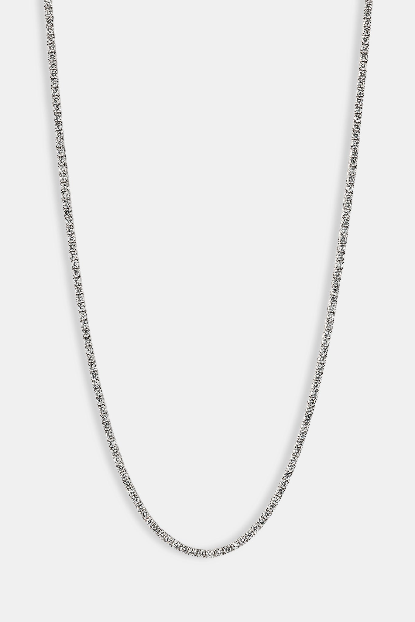 も*。様 CERNUCCI アーセナル公式 ネックレスWhite Gold Tennis Chain - 3mm - White – Cernucci US