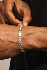 5mm Tennis Chain & Bracelet - White