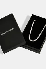 Tennis Chain - 5mm - White & Large Premium Gift Box