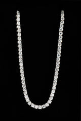 Tennis Chain - 5mm - White & Large Premium Gift Box