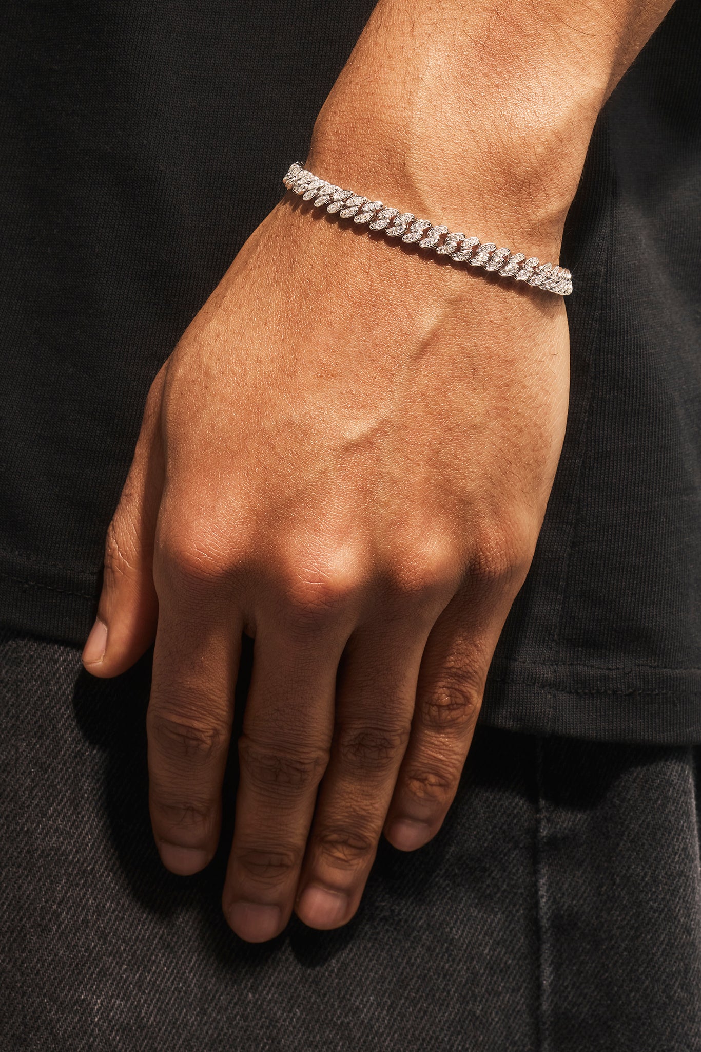 Iced Cuban Bracelet - 6mm - White