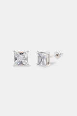 6mm Square Cut Stud Earrings