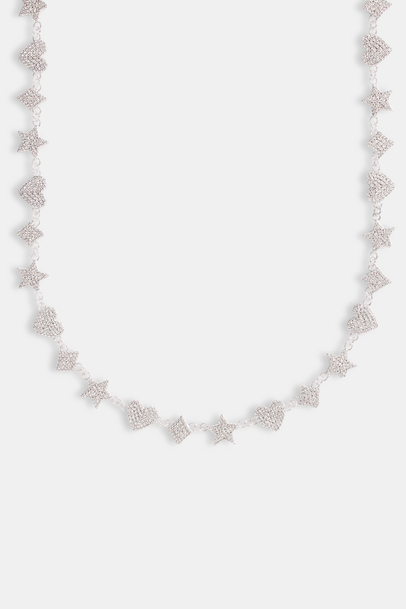 10mm Iced CZ Motif Tennis Chain