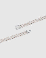 10mm Diamond Prong Link Bracelet - 2 Tone - Cernucci