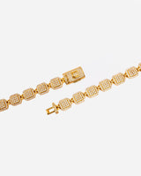 10mm Iced Cushion Link Chain - Gold - Cernucci