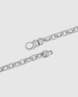 10mm Rolo Link Chain - White Gold - Cernucci