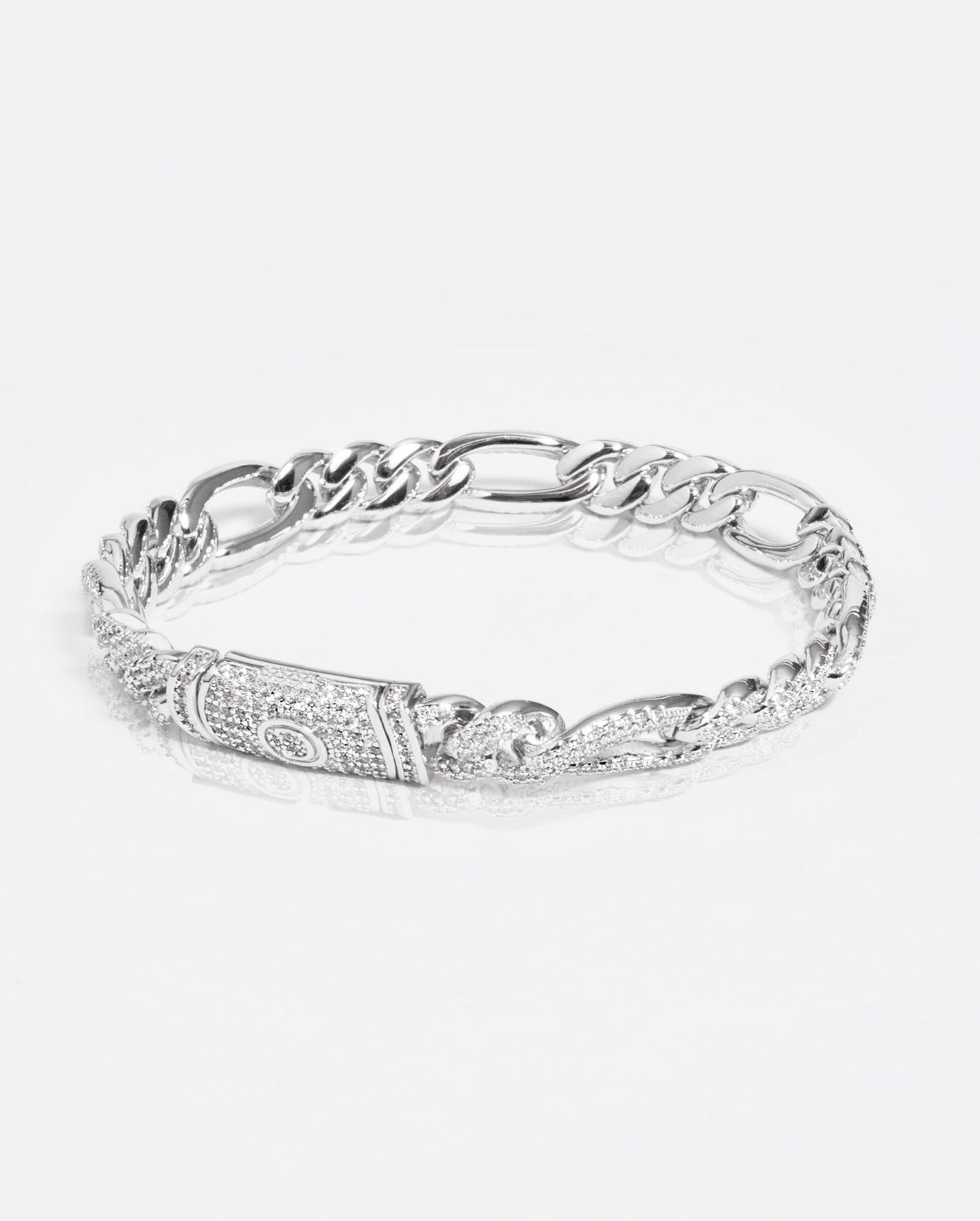 10mm Iced Figaro Bracelet