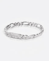 10mm Iced Figaro Bracelet