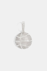 20mm Iced CZ Basketball Pendant