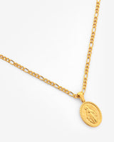 20mm St Christopher Necklace - Gold