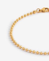 2.5mm Bead Bracelet - Gold