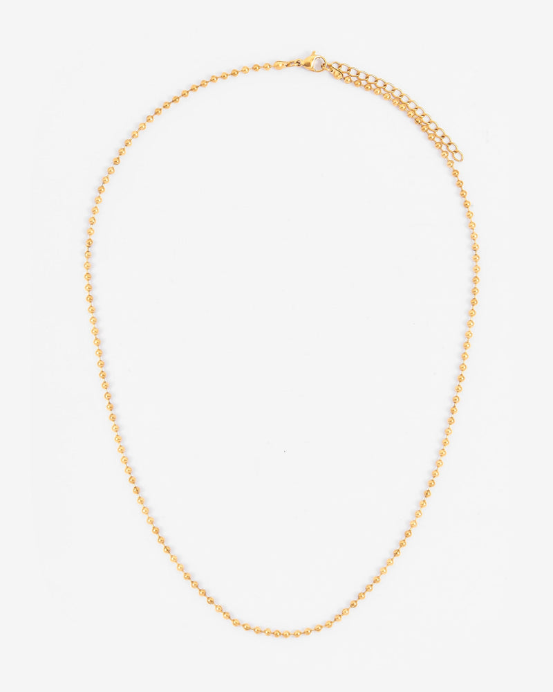 2.5mm Bead Chain - Gold