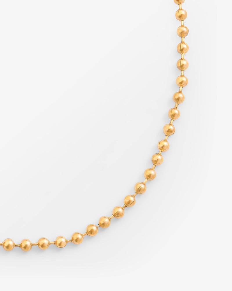 2.5mm Bead Chain - Gold