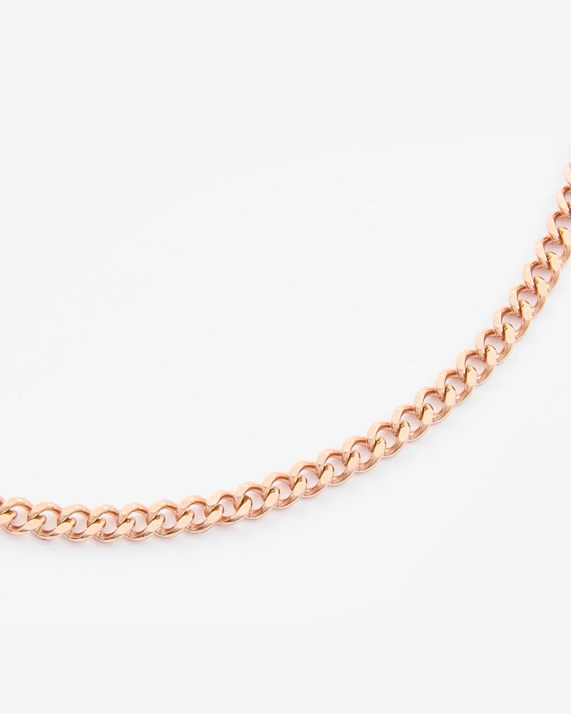 2mm Curb Bracelet - Rose Gold