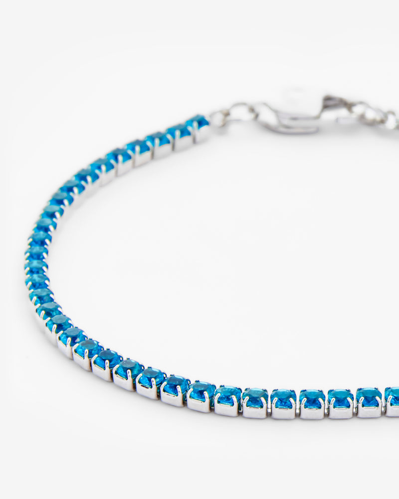 2.5mm Micro Tennis Bracelet - Blue