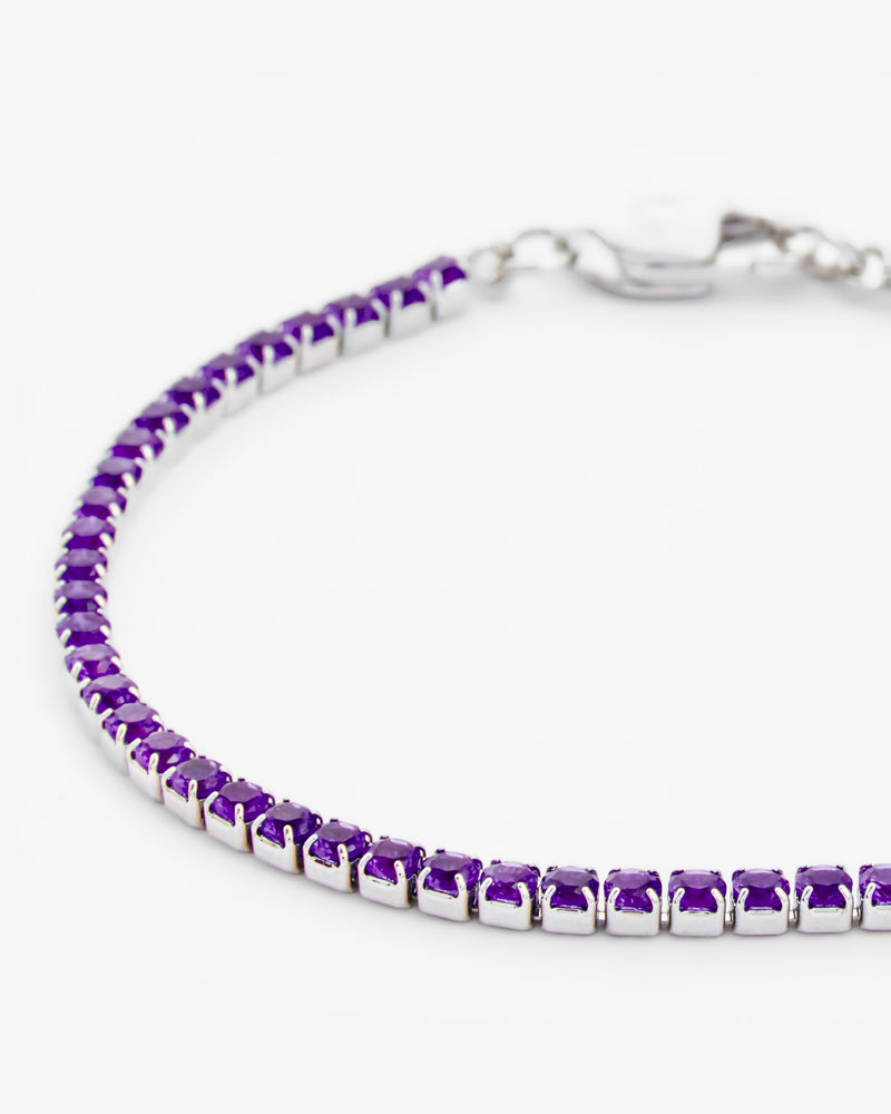 2.5mm Micro Tennis Bracelet - Lavender