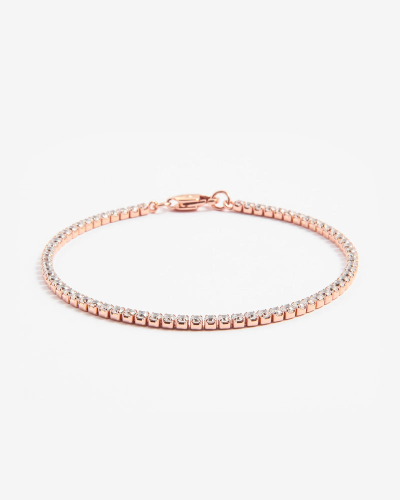 2.5mm Micro Tennis Bracelet - Rose Gold