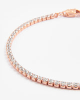 2.5mm Micro Tennis Bracelet - Rose Gold