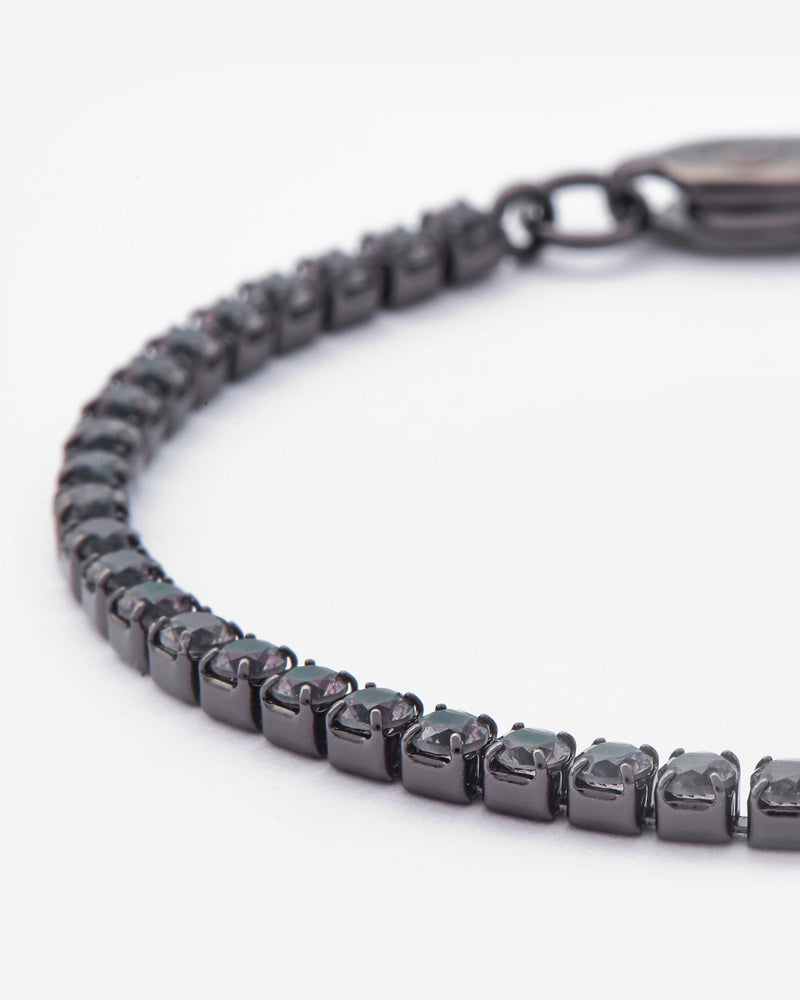 2.5mm Micro Tennis Bracelet - Black