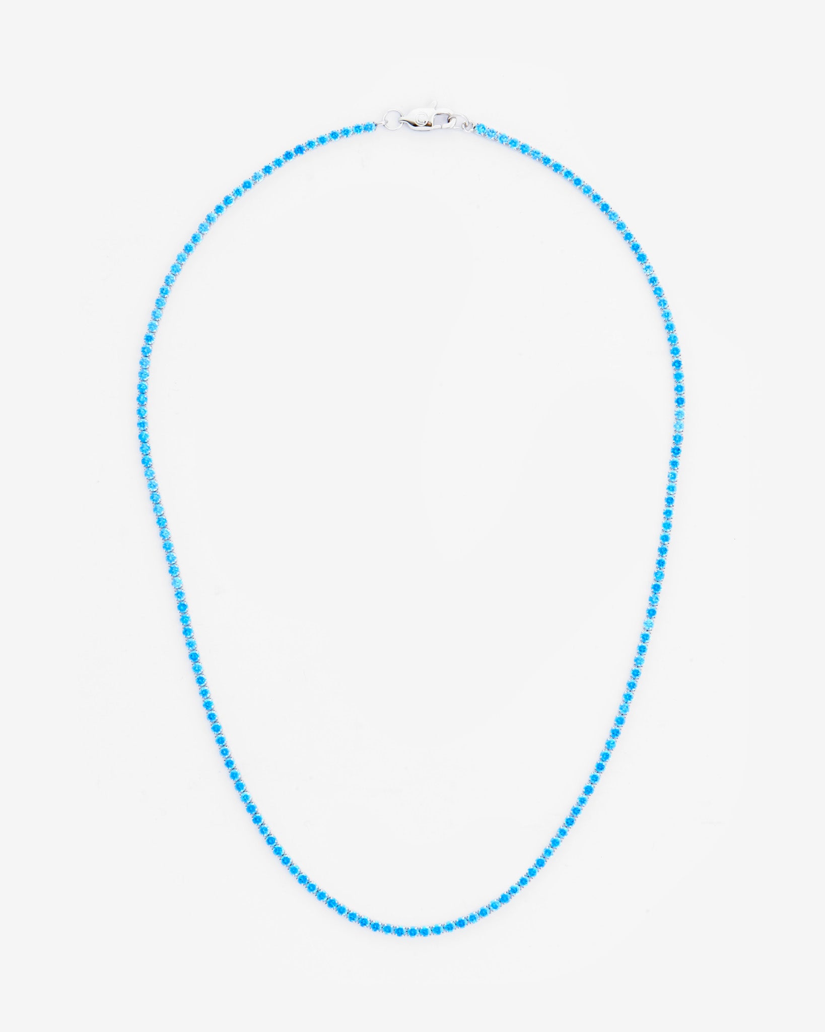 2.5mm Micro Tennis Chain - Blue