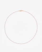 2.5mm Micro Tennis Chain - Rose Gold